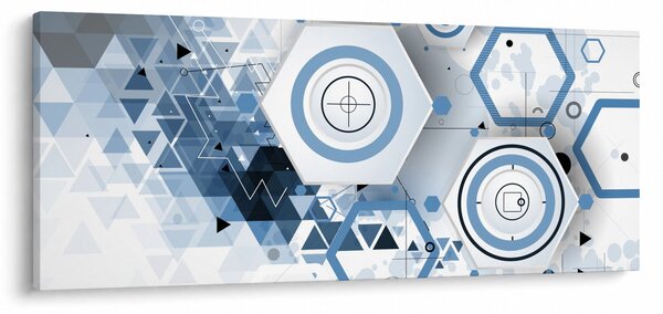 Obraz - Geometrická abstrakcia (120x50 cm)