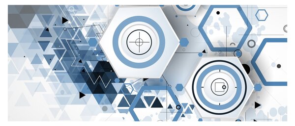 Obraz - Geometrická abstrakcia (120x50 cm)