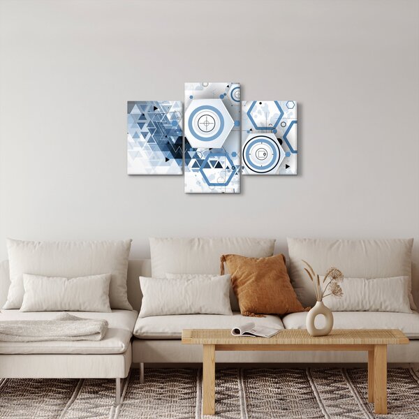Obraz - Geometrická abstrakcia (90x60 cm)