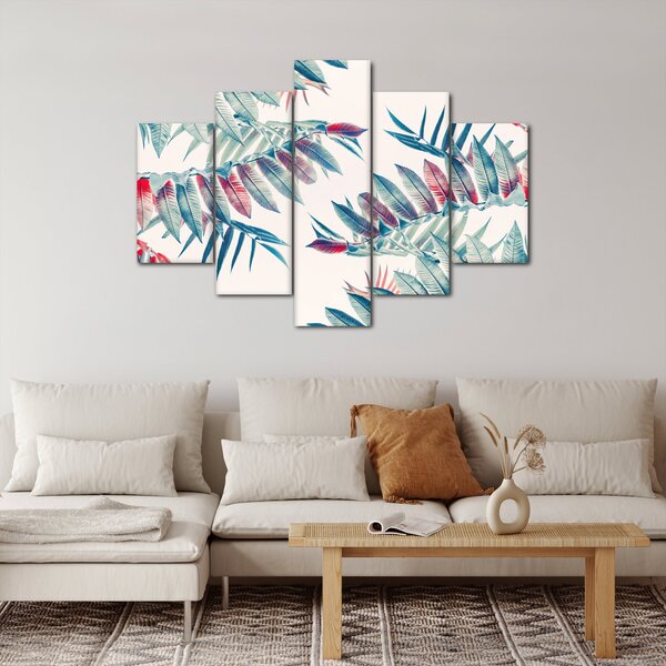 Obraz - Tropické listy (150x105 cm)