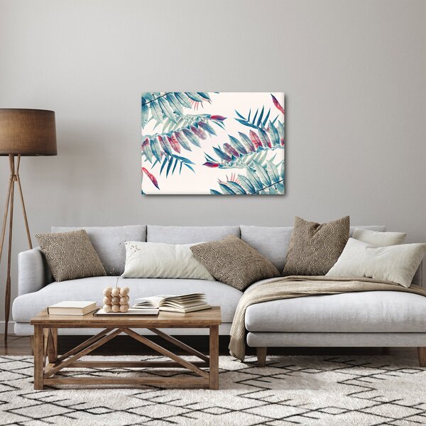 Obraz - Tropické listy (70x50 cm)