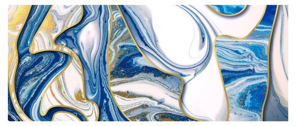 Obraz - Vlny z mramoru (120x50 cm)