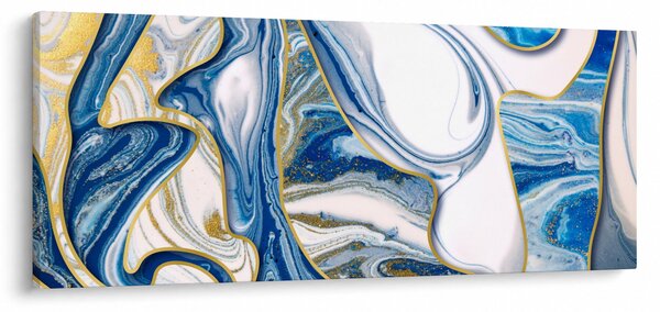 Obraz - Vlny z mramoru (120x50 cm)