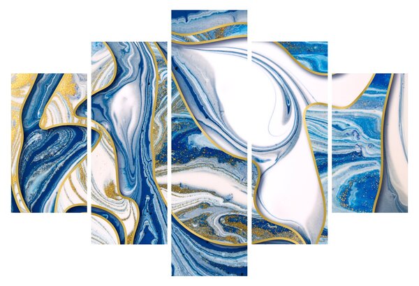 Obraz - Vlny z mramoru (150x105 cm)