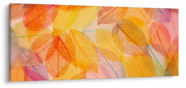 Obraz - Pozadie z jesenného lístia (120x50 cm)