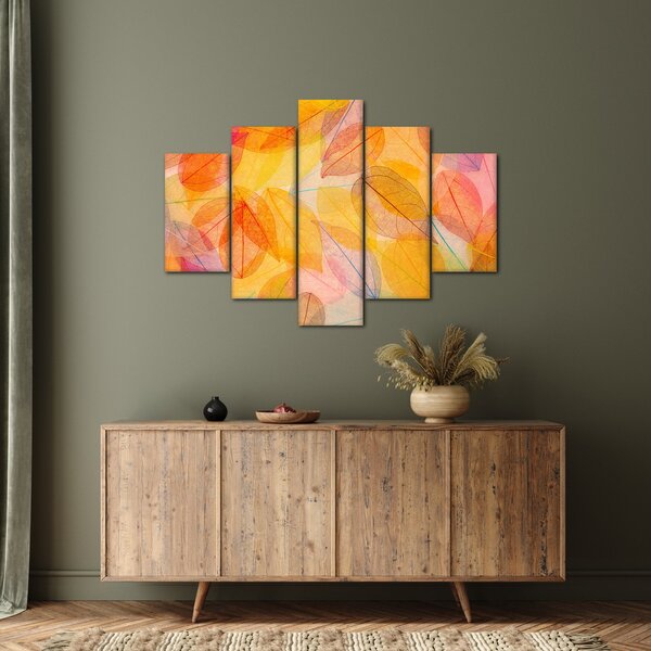 Obraz - Pozadie z jesenného lístia (150x105 cm)