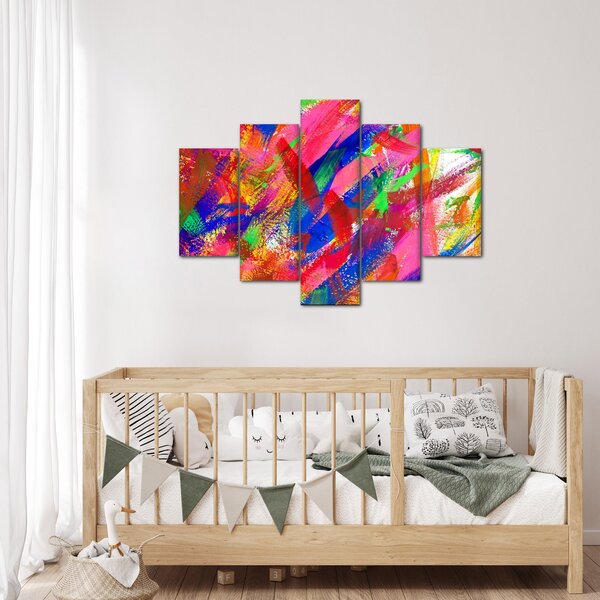 Obraz - Farebná abstrakcia (150x105 cm)
