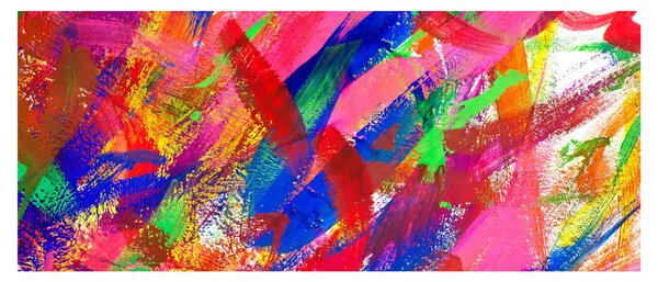 Obraz - Farebná abstrakcia (120x50 cm)