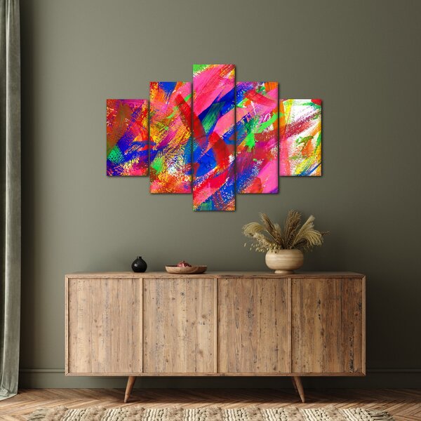 Obraz - Farebná abstrakcia (150x105 cm)