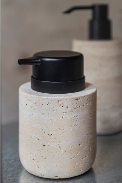 Béžový kamenný dávkovač mydla 250 ml Travertine – Mette Ditmer Denmark