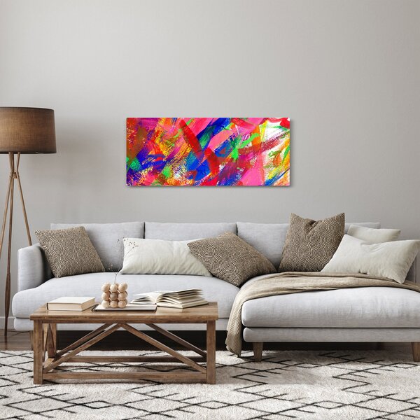 Obraz - Farebná abstrakcia (120x50 cm)
