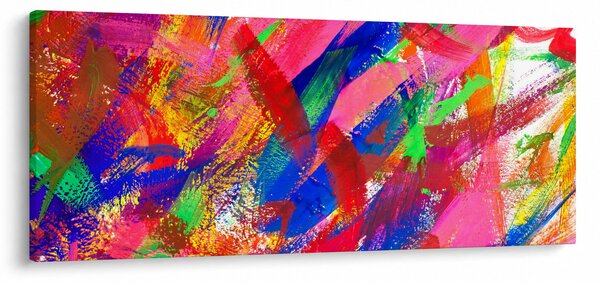 Obraz - Farebná abstrakcia (120x50 cm)