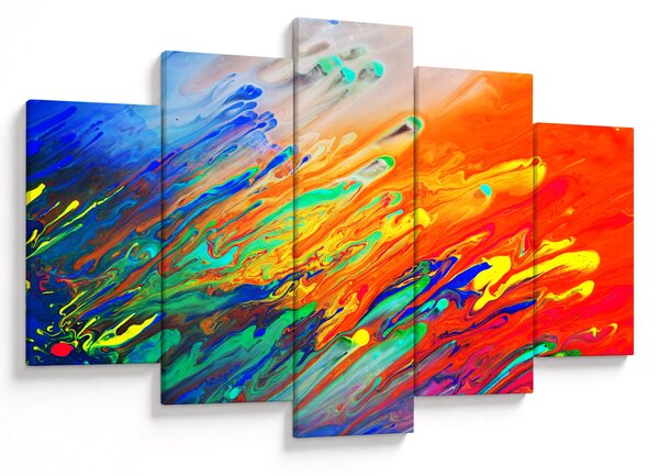 Obraz - Farebná abstrakcia (150x105 cm)