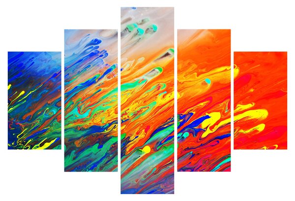 Obraz - Farebná abstrakcia (150x105 cm)
