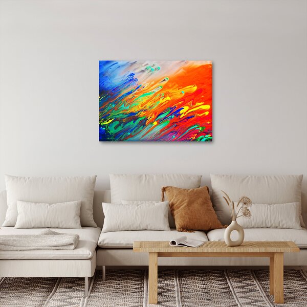Obraz - Farebná abstrakcia (70x50 cm)