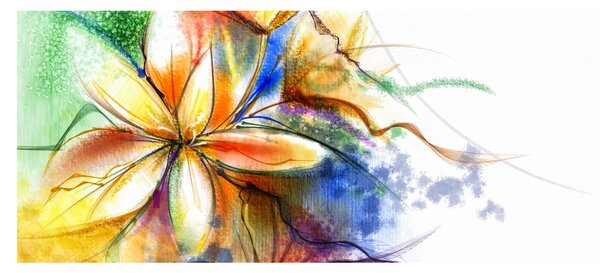 Obraz - Kvetina (120x50 cm)