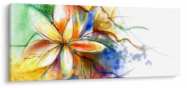 Obraz - Kvetina (120x50 cm)