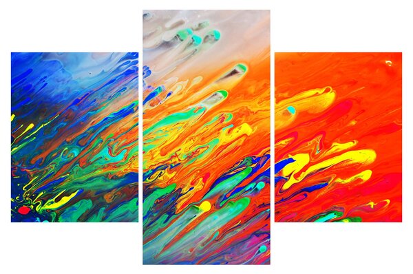 Obraz - Farebná abstrakcia (90x60 cm)