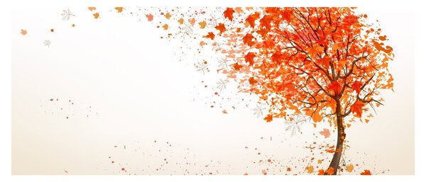 Obraz - Strom vo vetre (120x50 cm)