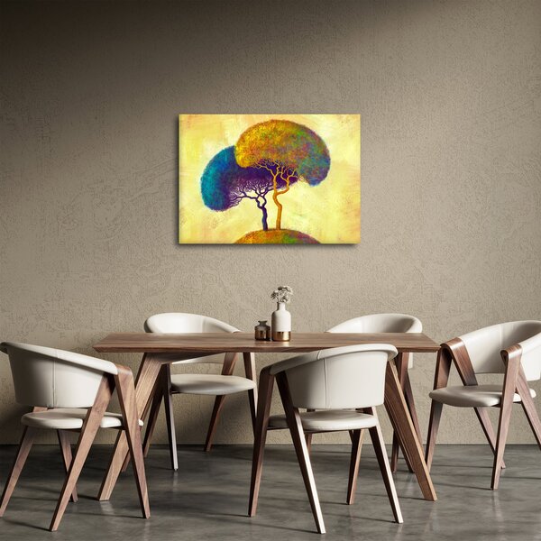 Obraz - Stromy na kopci (70x50 cm)