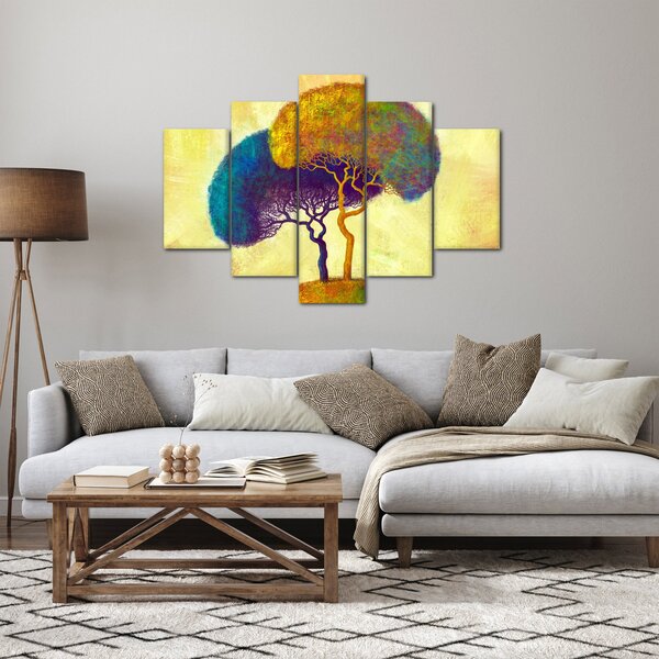 Obraz - Stromy na kopci (150x105 cm)