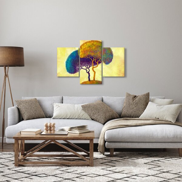 Obraz - Stromy na kopci (90x60 cm)