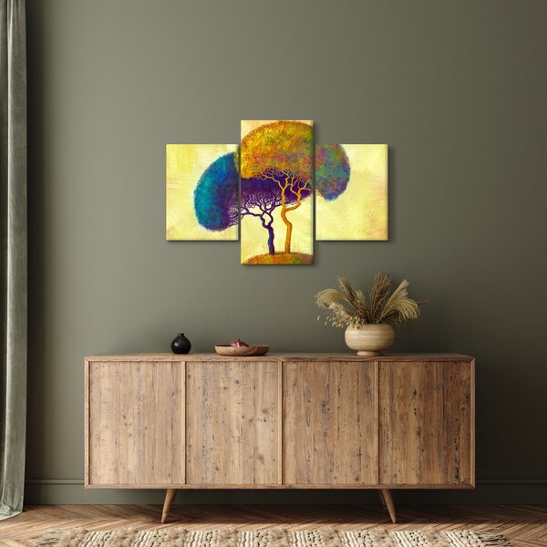 Obraz - Stromy na kopci (90x60 cm)