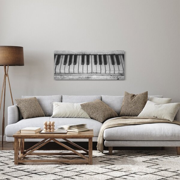 Obraz starého klavíra (120x50 cm)