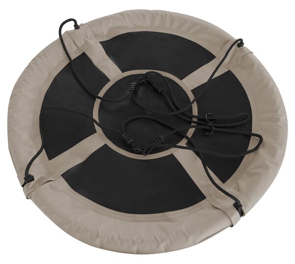 Detská hojdačka Nest 95 cm - čierna / béžová