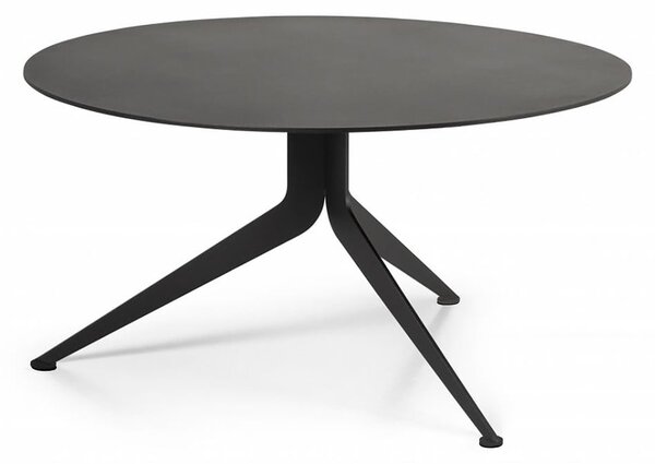 Čierny kovový okrúhly konferenčný stolík ø 78 cm Daley – Spinder Design