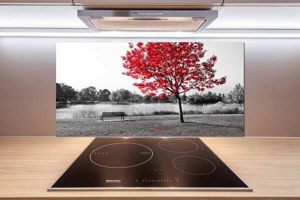 Panel do kuchyne Červený strom pl-pksh-100x50-f-76838967
