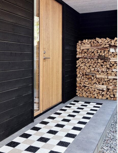 Čierno-krémový vnútorný a vonkajší behúň 70x300 cm Pix Black Vanilla – Pappelina