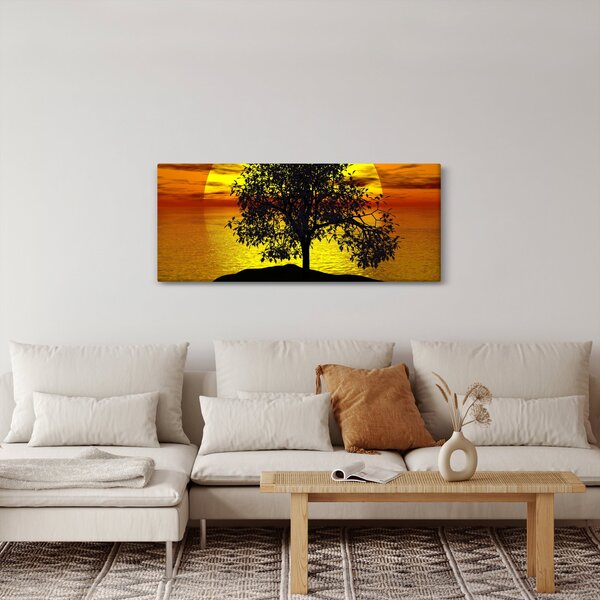 Obraz siluety stromu (120x50 cm)