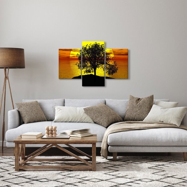 Obraz siluety stromu (90x60 cm)