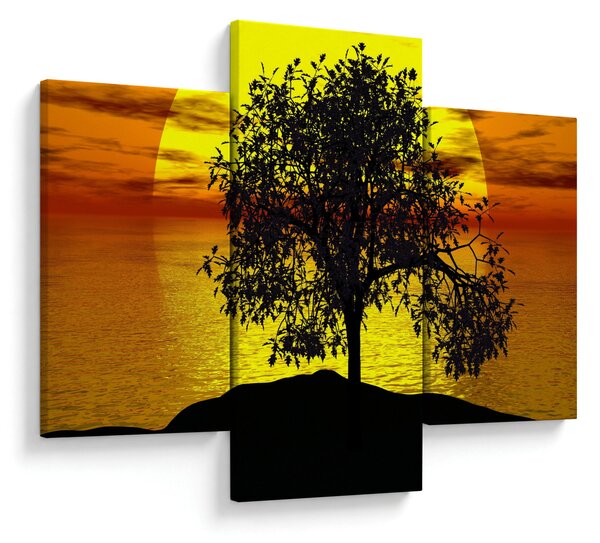 Obraz siluety stromu (90x60 cm)