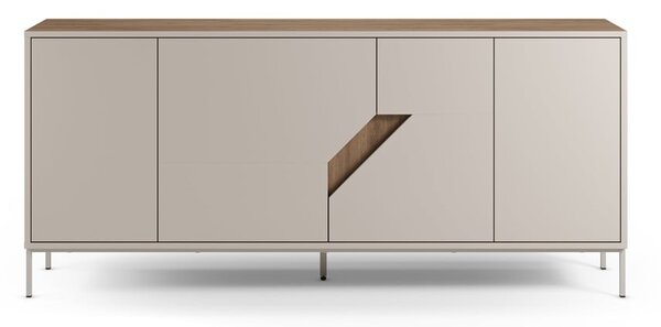 Komoda v dekore duba v krémovo-prírodnej farbe 180x80x40 cm Lilou – Marckeric