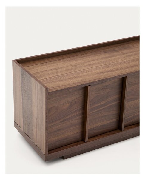 Hnedý TV stolík v dekore orecha 200x47x40 cm Onix – Kave Home
