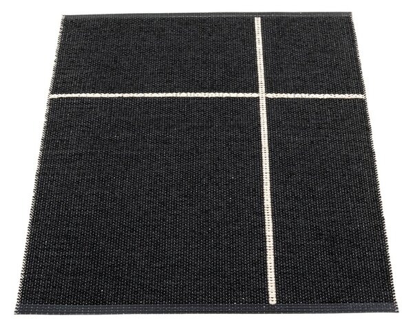 Čierny vnútorný a vonkajší koberec 70x90 cm Fred Black – Pappelina