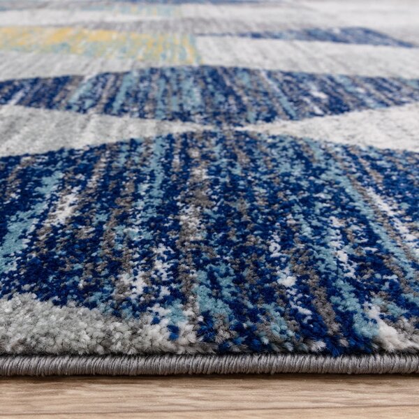 Modrý koberec 80x150 cm Muse Harlequin Blue – Asiatic Carpets