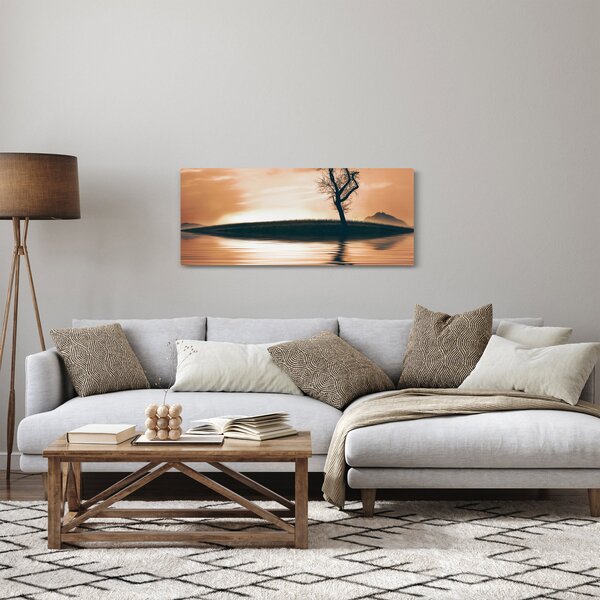 Obraz stromu na ostrove (120x50 cm)