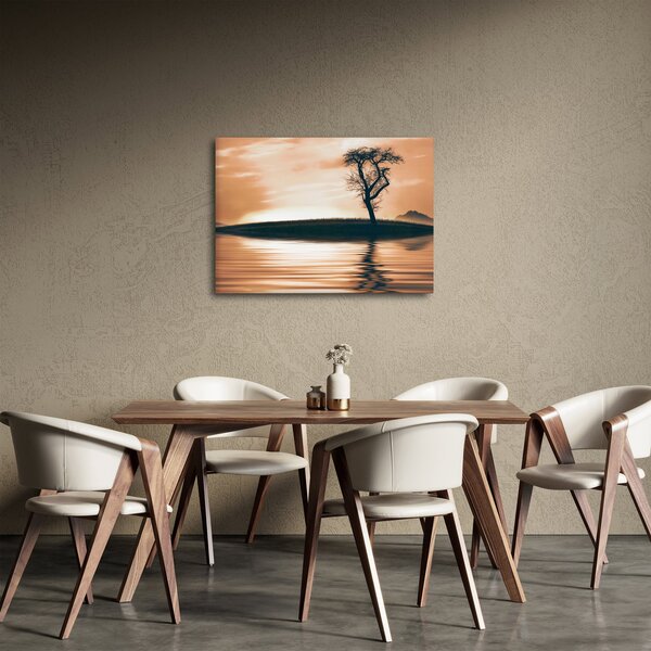 Obraz stromu na ostrove (70x50 cm)