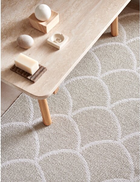 Krémový vnútorný a vonkajší behúň 70x225 cm Kotte Linen – Pappelina