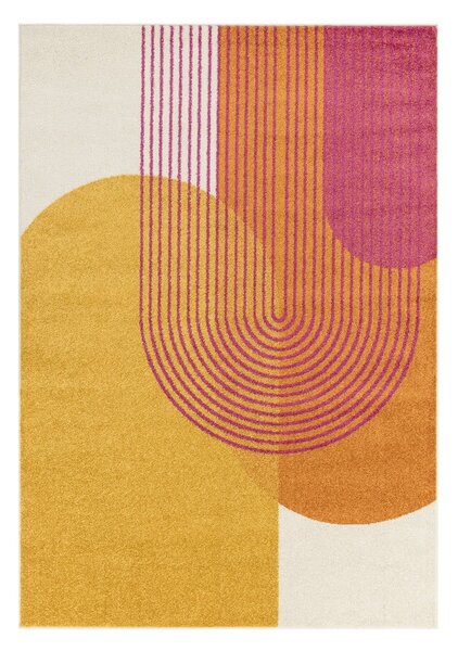 Žlto-oranžový koberec 120x170 cm Muse Orange Retro – Asiatic Carpets