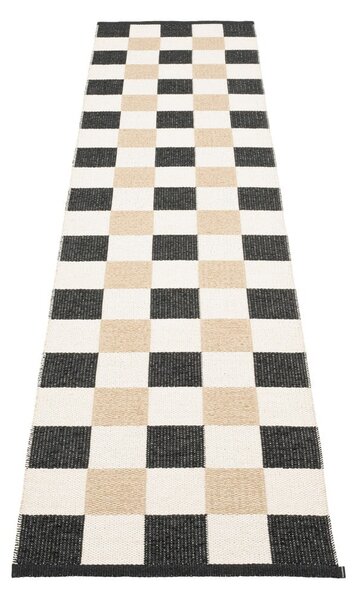 Čierno-krémový vnútorný a vonkajší behúň 70x300 cm Pix Black Vanilla – Pappelina