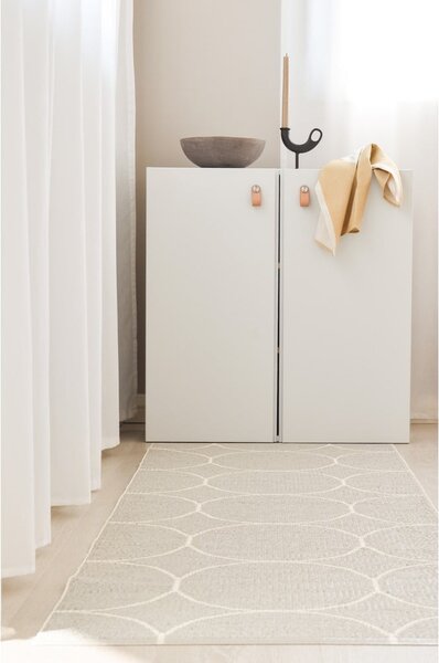Krémový vnútorný a vonkajší behúň 70x200 cm Boo Linen – Pappelina