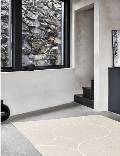 Krémový vnútorný a vonkajší behúň 70x200 cm Boo Linen – Pappelina