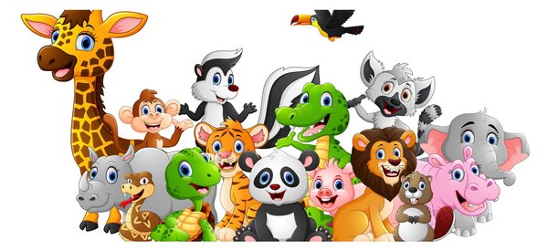 Obraz zvieratiek (120x50 cm)