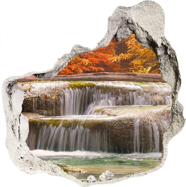 Diera 3D fototapety nálepka Vodopád na jeseň