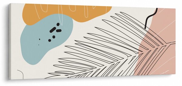 Obraz - Ilustrácia listu (120x50 cm)