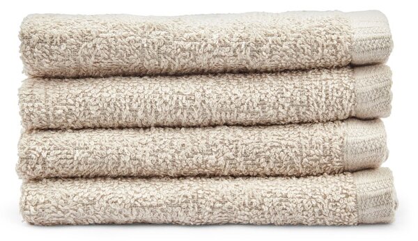 Béžové rýchloschnúce bavlnené uteráky v súprave 4 ks 30x30 cm Quick Dry – Catherine Lansfield